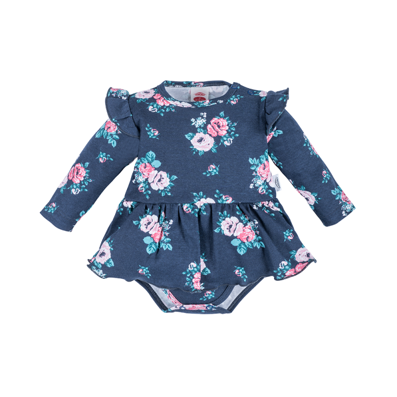 Baby Dress/Vest navy with pink...
