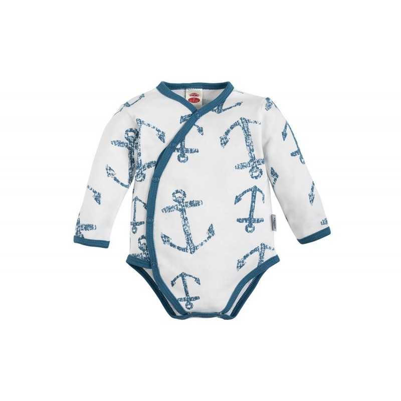 Baby Vest sea blue print and side...
