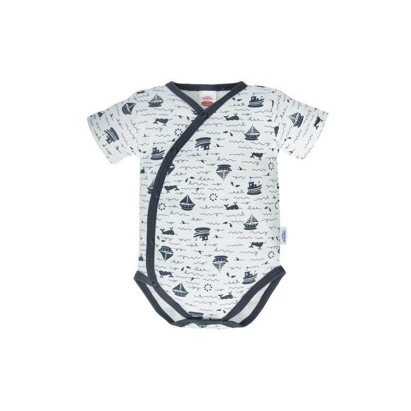 Baby Vest short sleeve and side opening