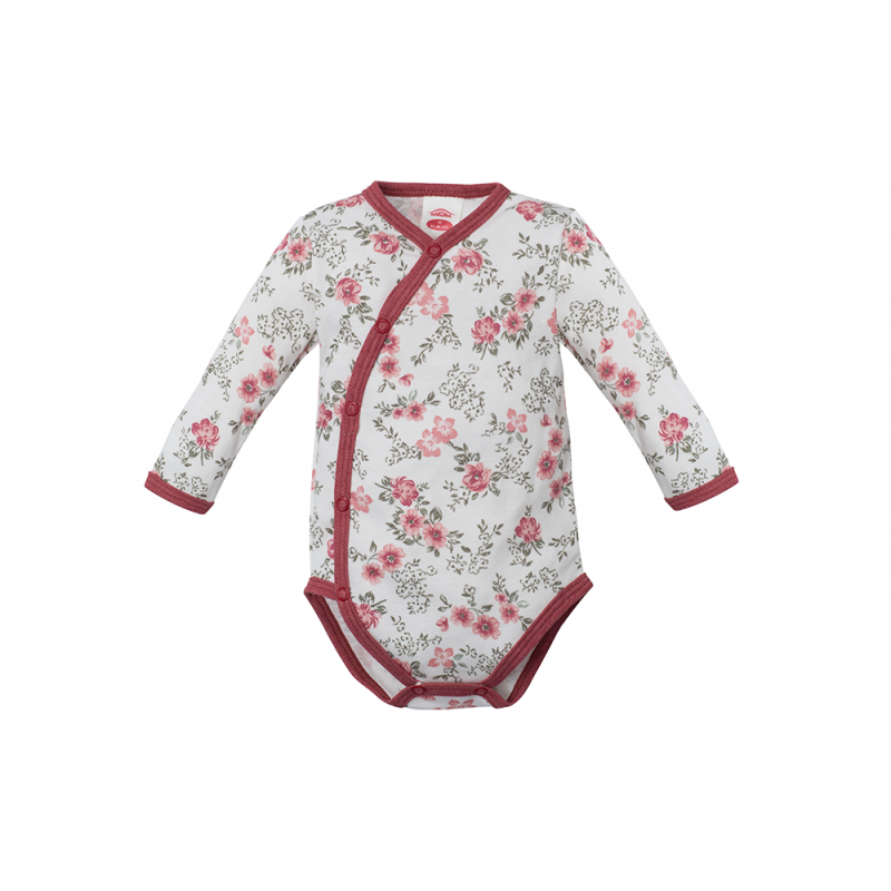 Baby Vest with flower print and side...