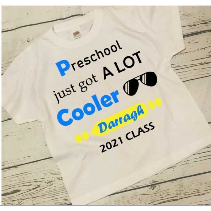 Personalised T-shirt 'Preschool Cooler'