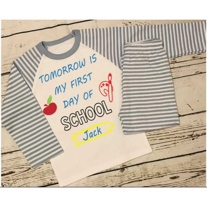 Personalised Pjs 'First Day of School'