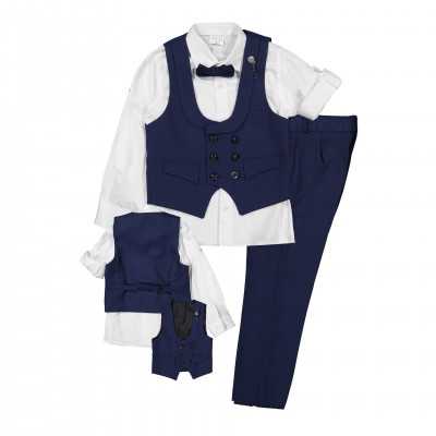 Boys Set with Vest Navy