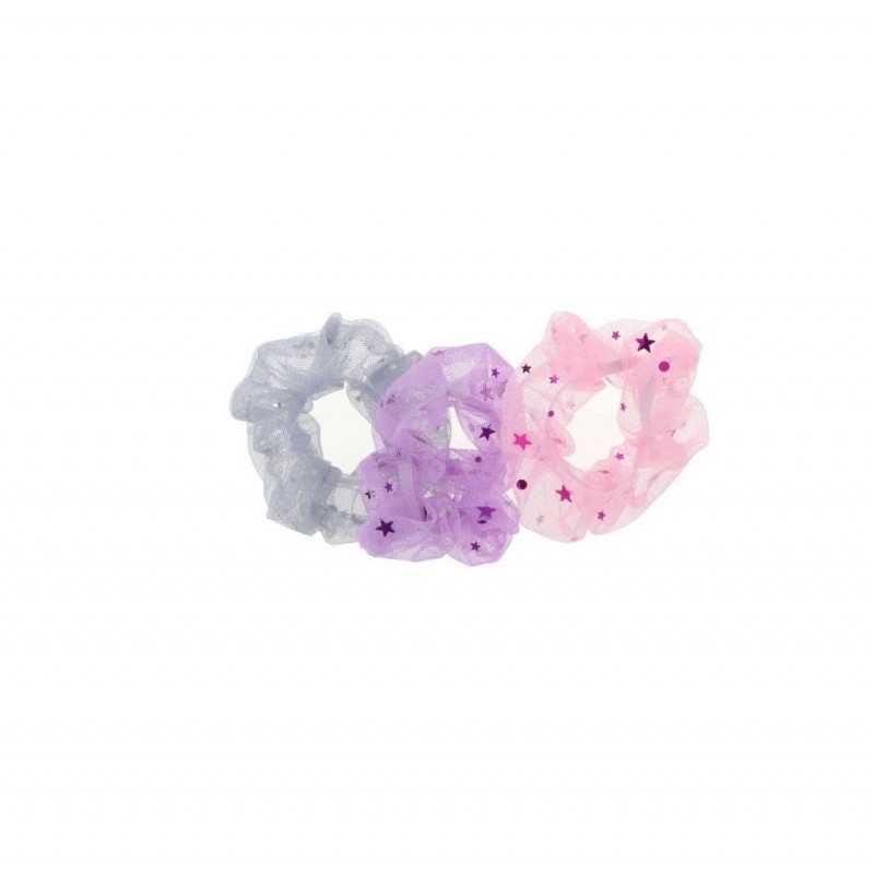 Set of 3 Wrinkled Tulle Hair Bands -...