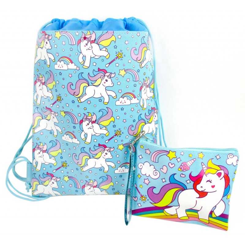 Unicorn Drawstring Backpack with...