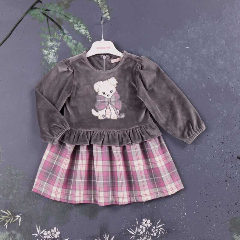 Baby Girl Dress bear print and bow