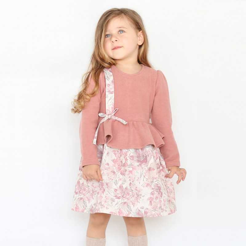 Girl Dress With Flower Pattern