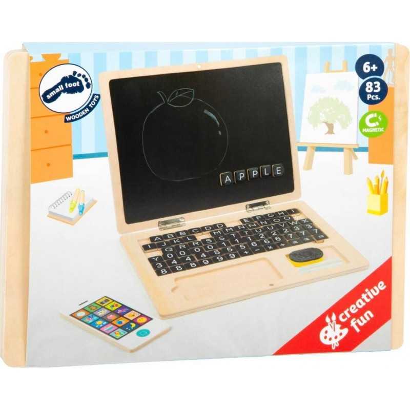 Wooden Laptop With Magnetic Board