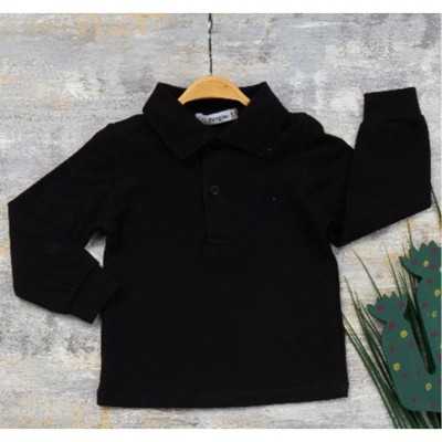 Boys Basic Long Sleeve Polo...