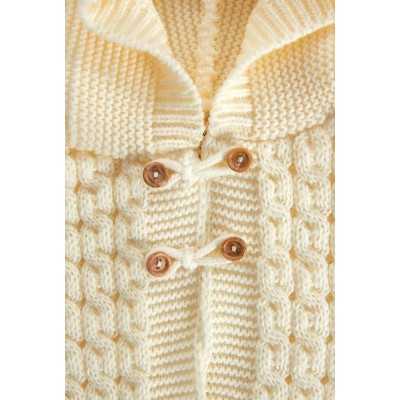 Braid Knit Hooded Cardigan 2