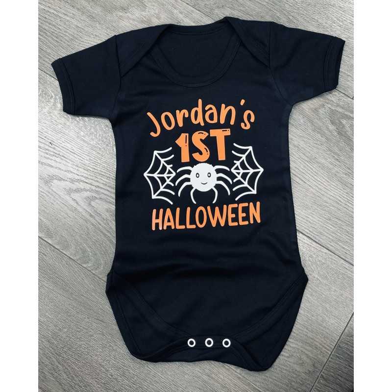 First Halloween Personalised Baby Vest