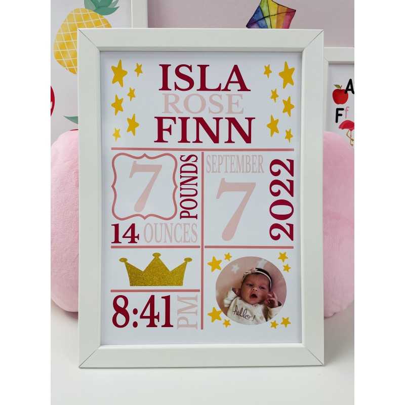 Birth Announcement Frame