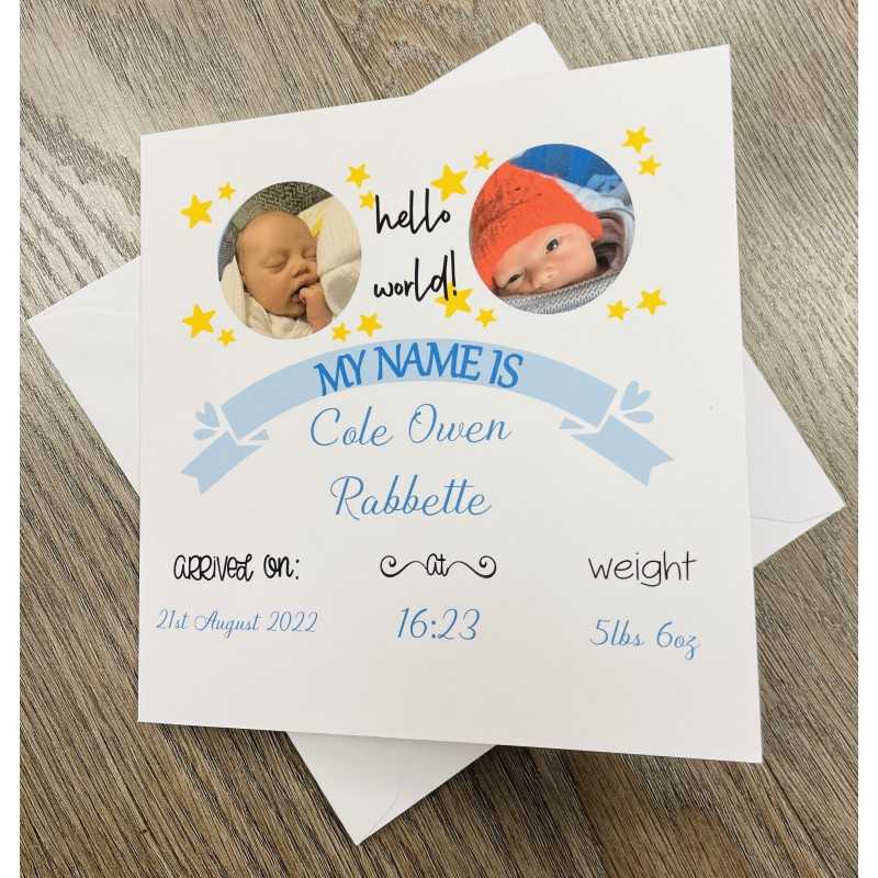 Hello World Personalised Card