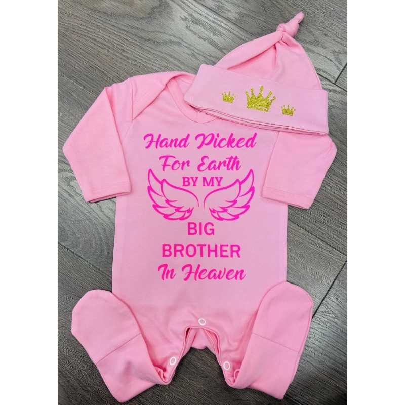 Baby Grow and Hat Set Hand Picket
