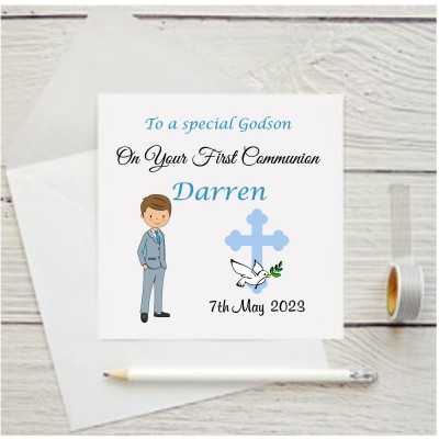 Personalised Communion Card...