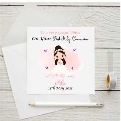 Personalised Communion Card...