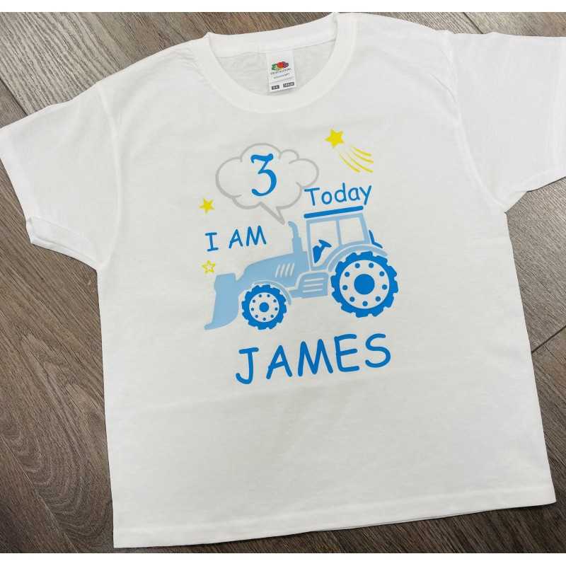 Personalised Birthday T-shirt - Tractor