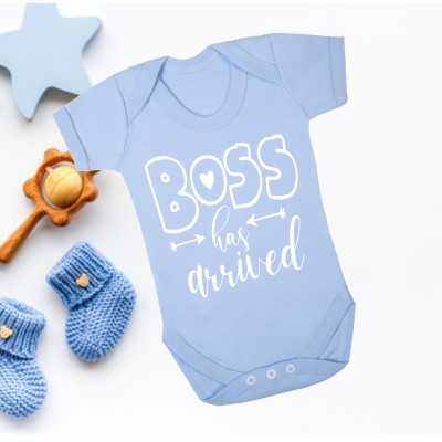 Personalised Baby Vest Boss...