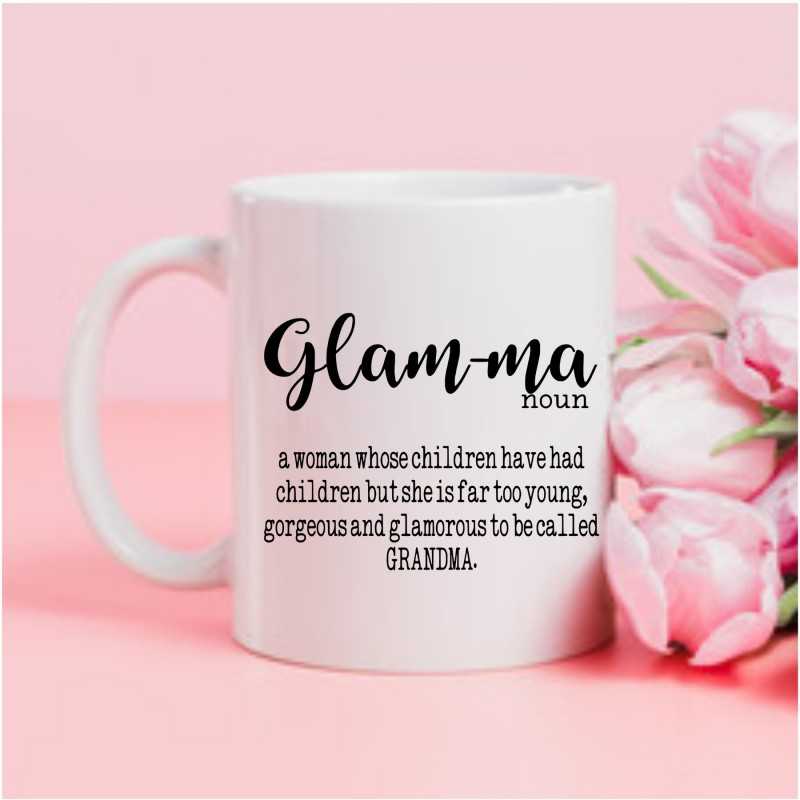Personalised Mother's Day Mug 'Glam-ma'