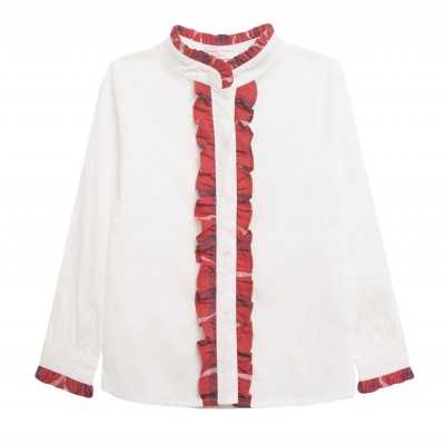 Girls Party Blouse Red...