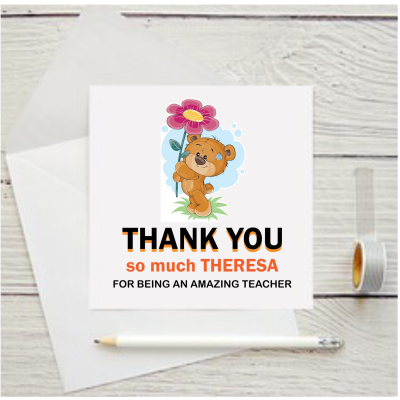Personalised Thank You...