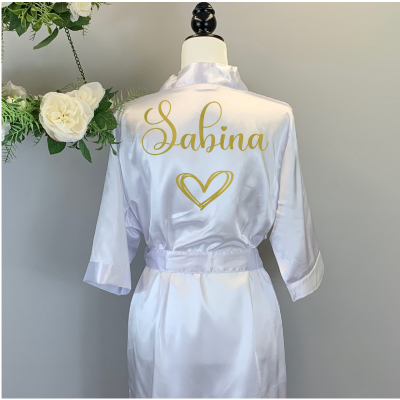 Personalised Satin Robe - Name