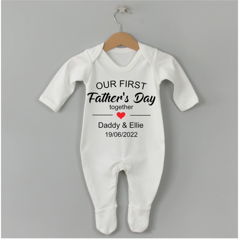 Personalised Father's Day baby grow