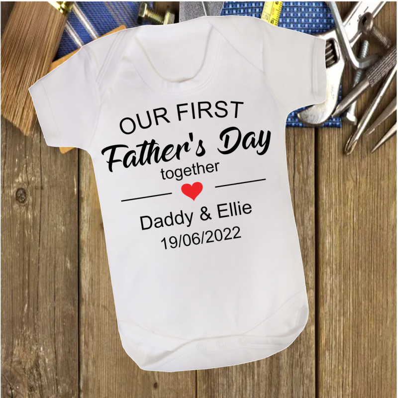 Personalised Father's Day Baby Vest