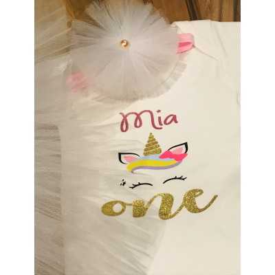 Unicorn tutu set white 2