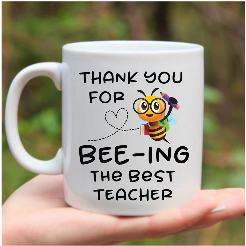 Personalised Teacher Mug Bee