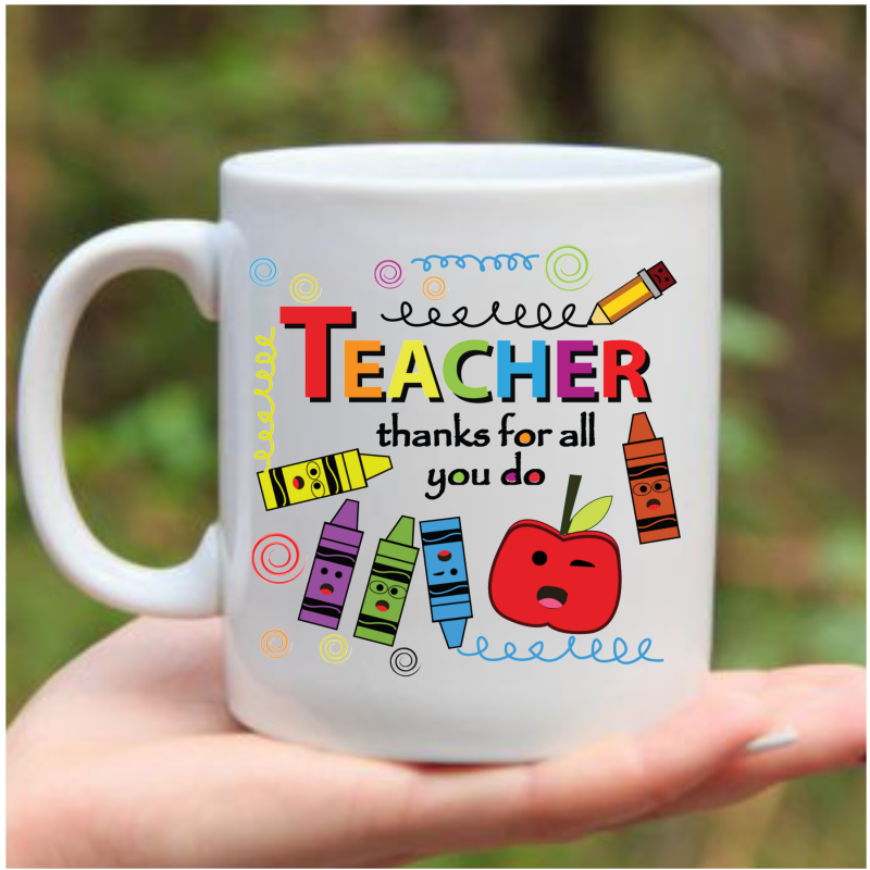 Mug Teacher Thanks for all...