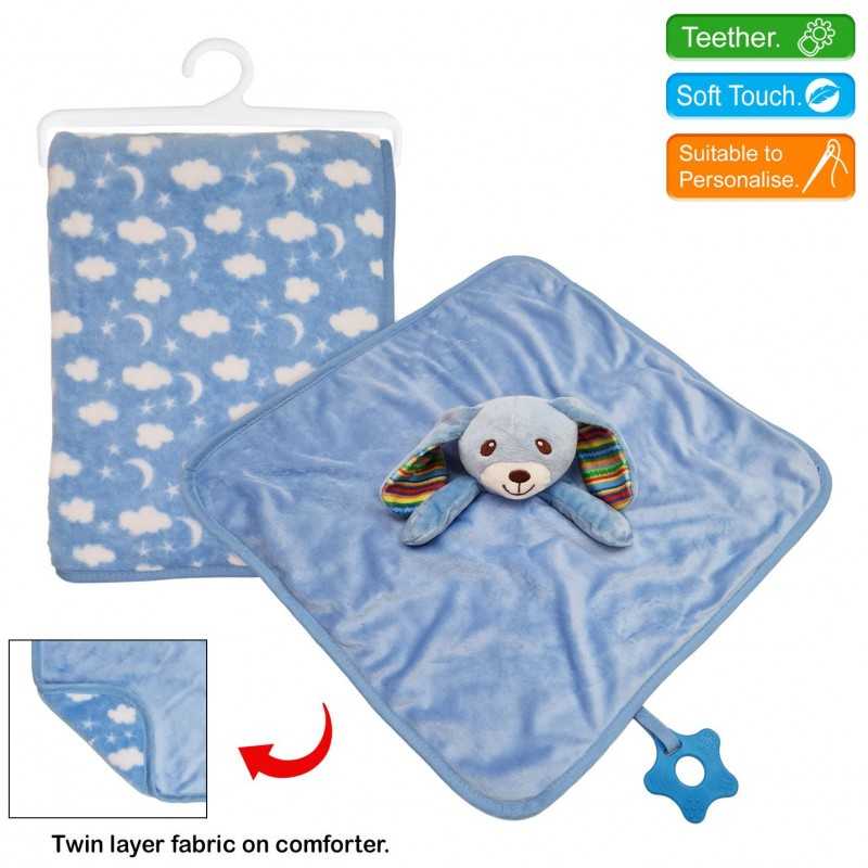 Baby Blanket & Comforter Set Blue
