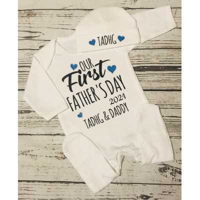 Baby grow and hat set First... 2