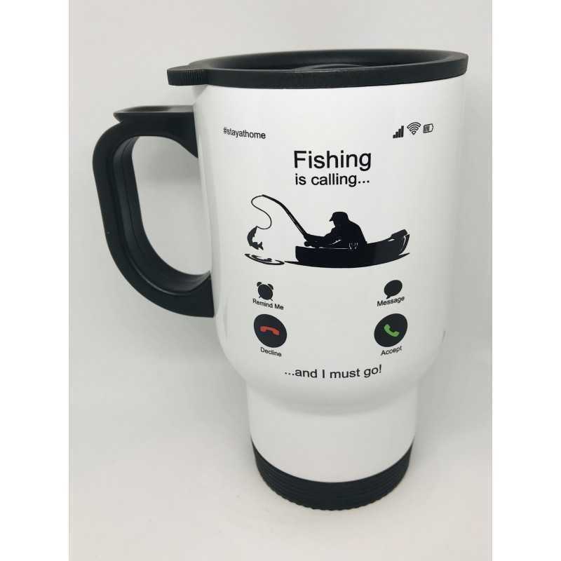 Travel mug Fishing is calling