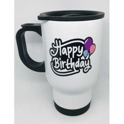 Travel mug Happy Birthday...