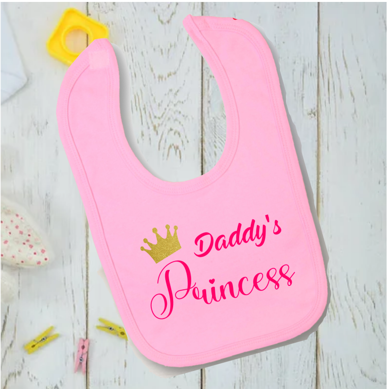 Personalised Baby Bib Pink