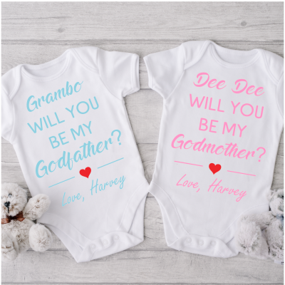 Godfather/Godmother baby set