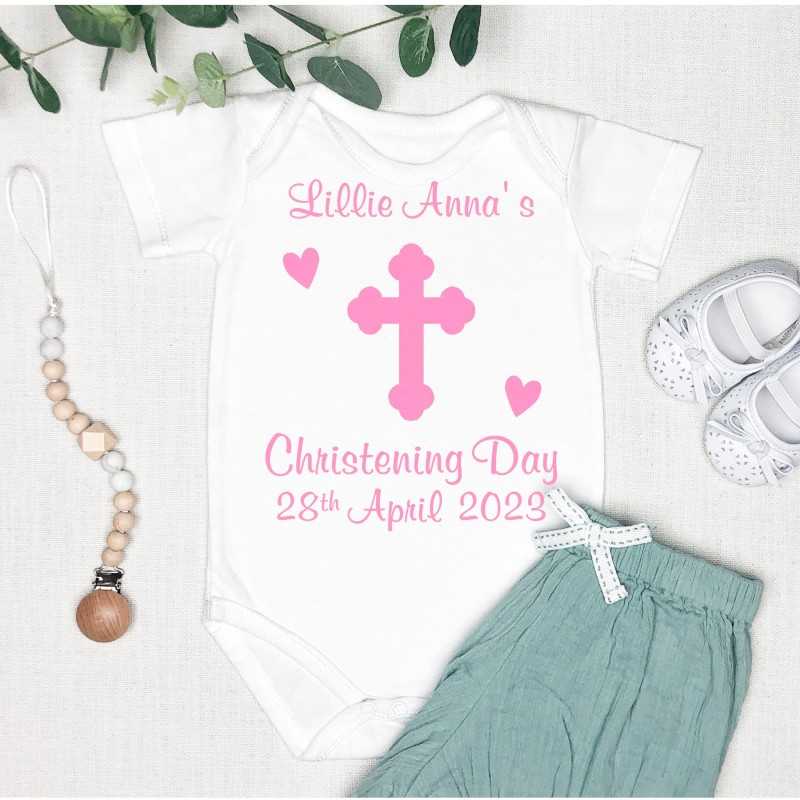 Personalised Christening Baby Vest