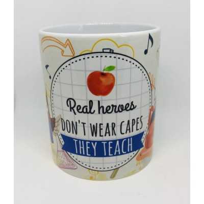 Mug Real Heroes Don't wear...