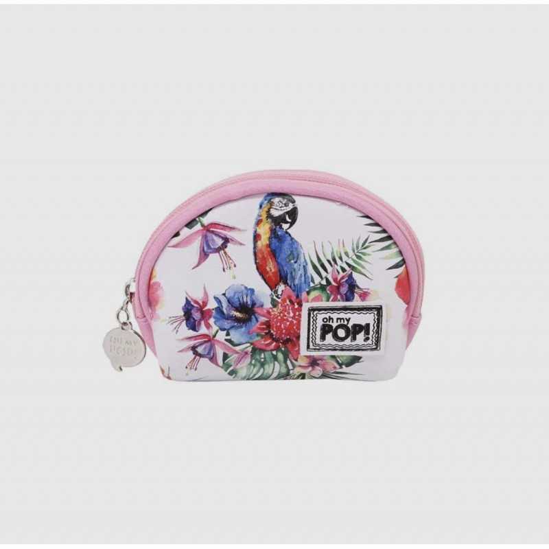 Oh My Pop! Parrot-Oval Coin Purse