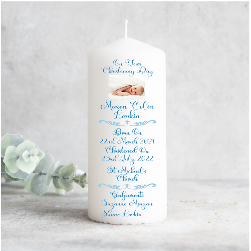 Photo Christening Candle 'On Your...