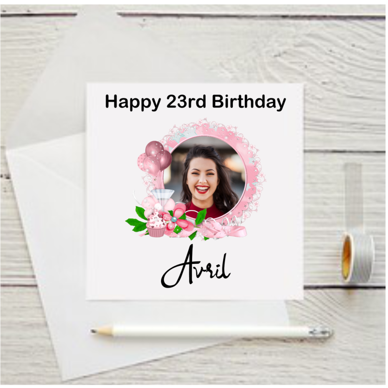 Personalised Photo Birthday Card