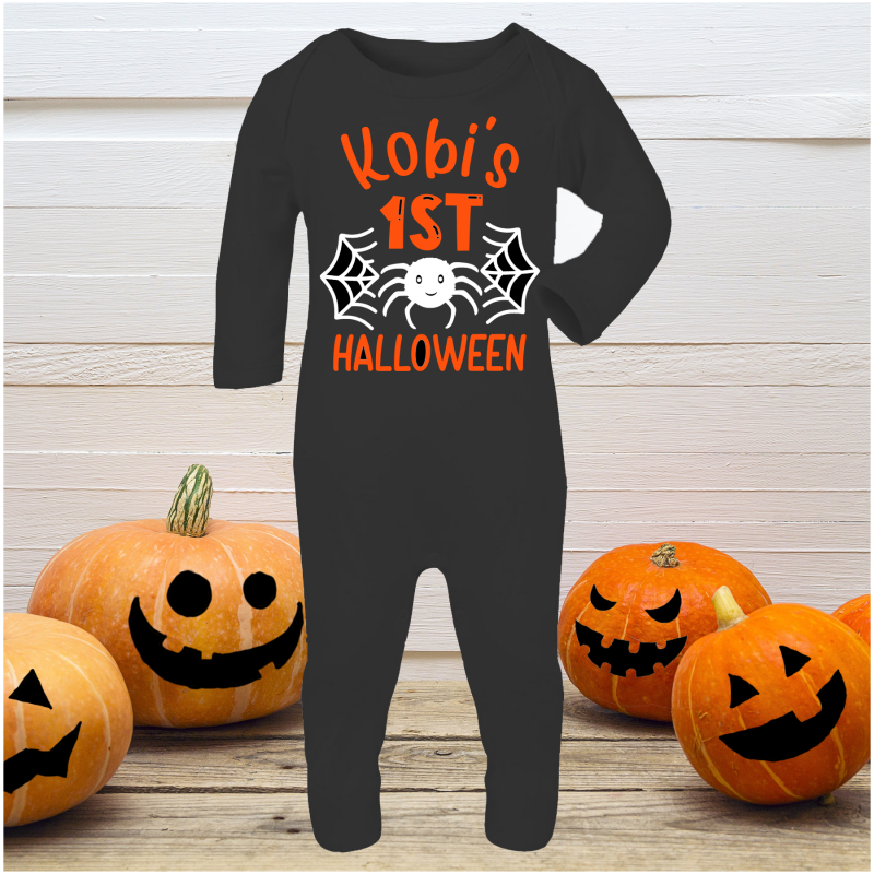 Personalised First Halloween Baby Grow