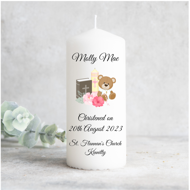Personalised Christening Candle...