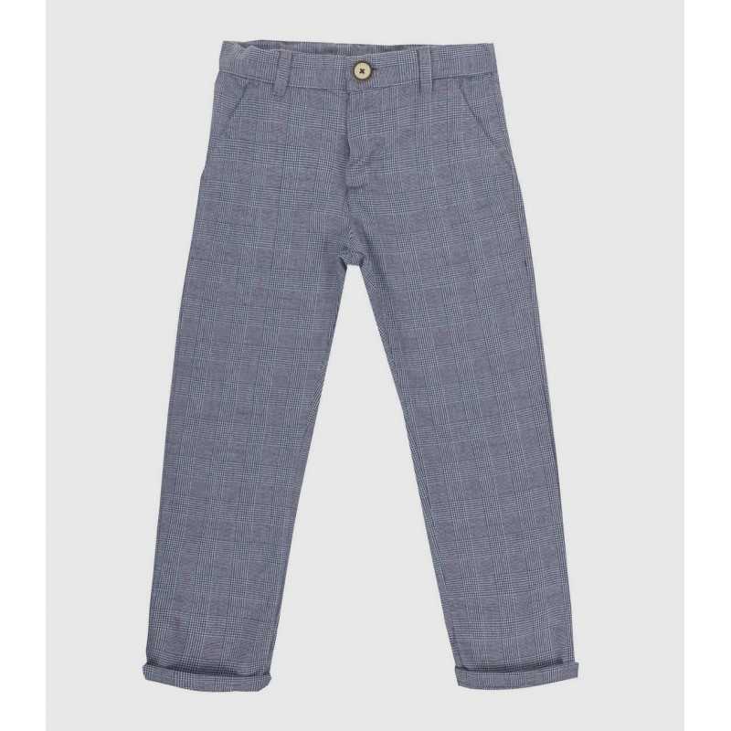 Boy'S Cotton Pants with Welsh Square...