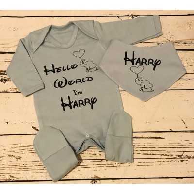 Baby Grow and Bib set