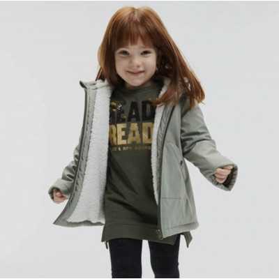 Girl'S Pu Down Jacket in...