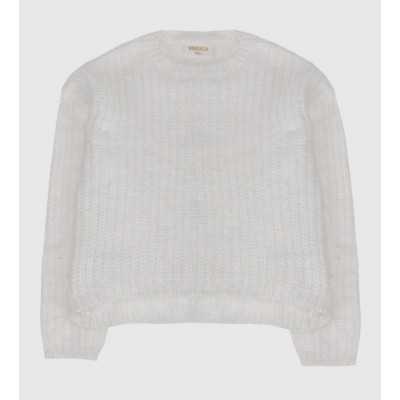 Girl'S Furry Knit Sweater...