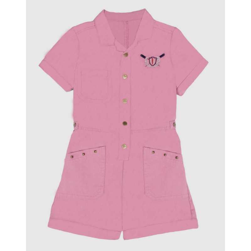 Pink Girls' Jumpsuit