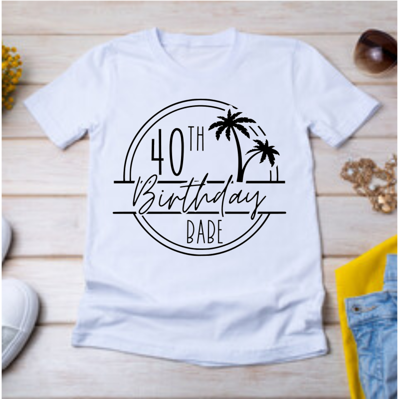 Personalised T-shirt Birthday Babe